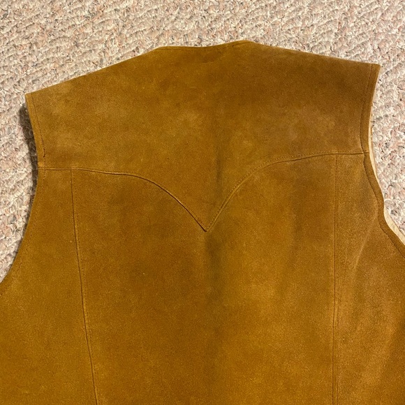 Suede leather and Sherpa vintage vest - Picture 13 of 13
